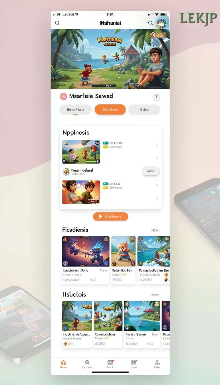 Cuplikan layar KAMARTOTO — menu navigasi